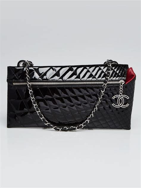 black patent chanel clutch|Chanel Patent Kaleidoscope Clutch .